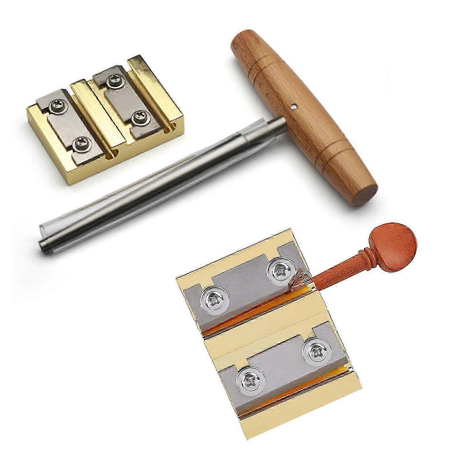 Violin Peg Hole Reamer Violin Peg Shaver Enlarged Shaving Tools Luthier Tools for 3/4-4/4 Size Violin Easy to Use Silver