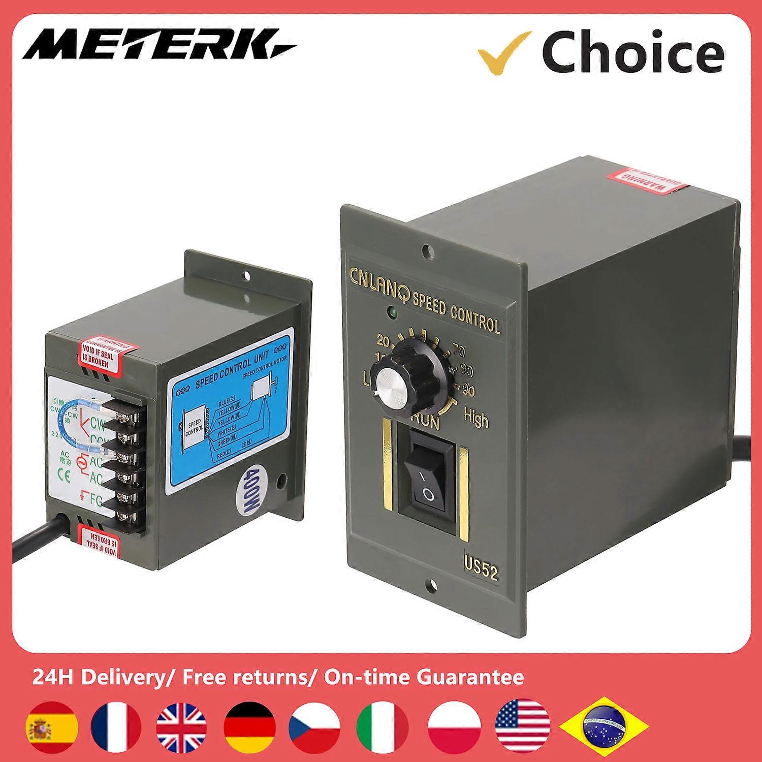 400W AC Motor Speed Controller Speed Pinpoint Regulator Forward And Backward AC 220V 50Hz 60Hz Mini Motor Speed Control Unit