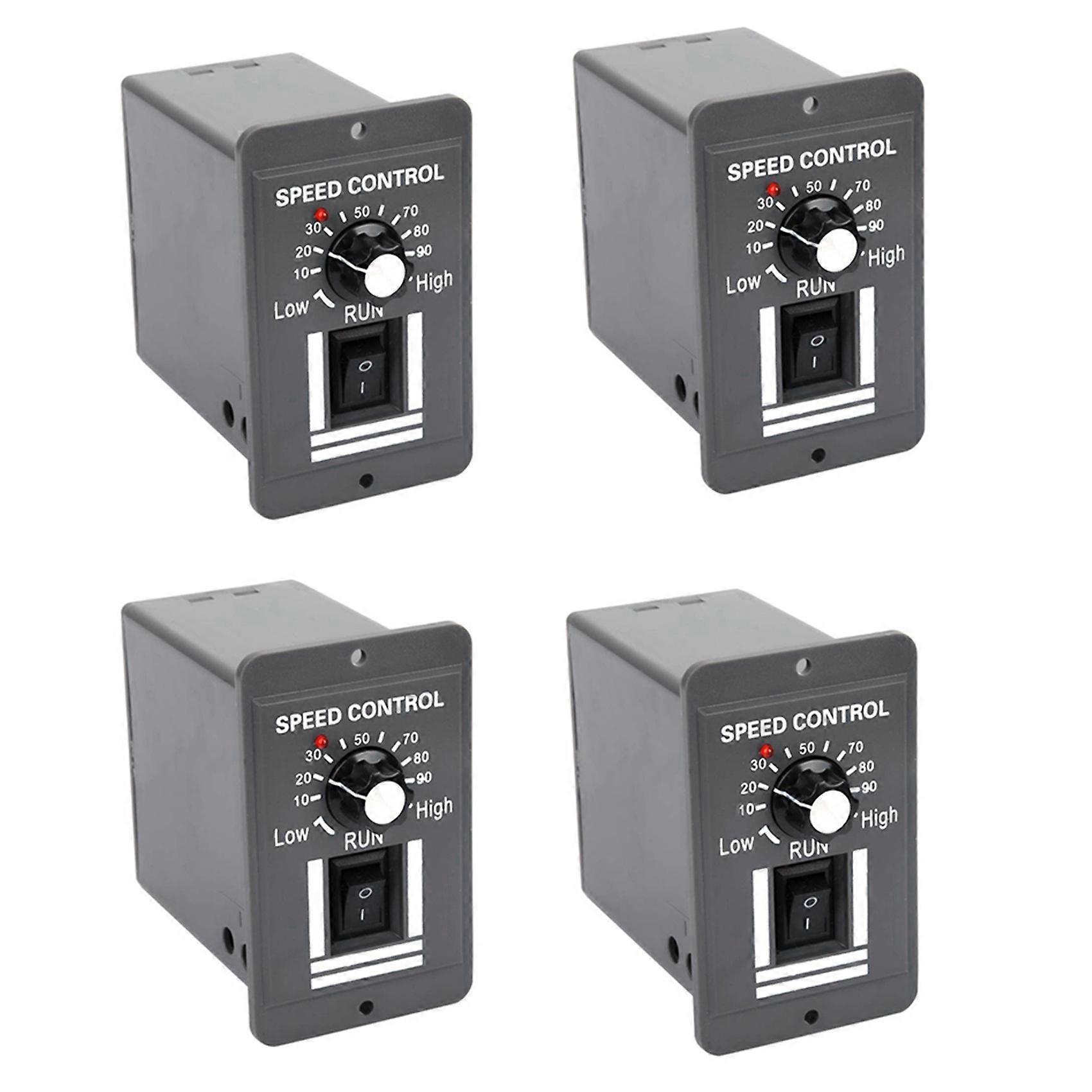 4X تيار مستمر 12 فولت 24 فولت 36 فولت 48 فولت 10 أمبير PWM تحكم سرعة المحرك انعكاس منظم التبديل التحكم إلى الأمام تعفن