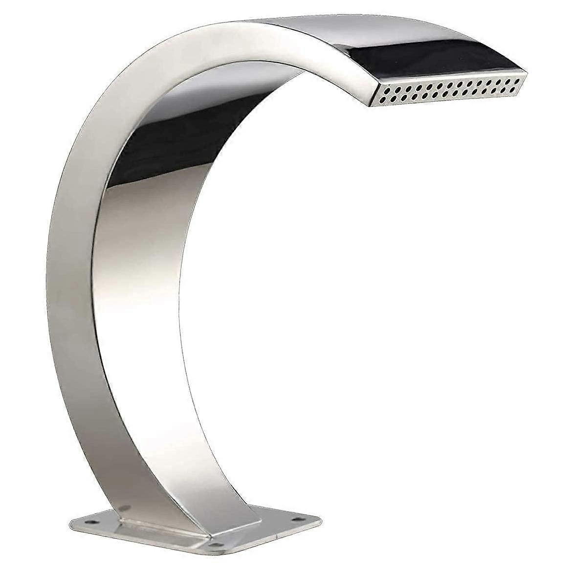 Stainless Steel Waterfall Fountain Cascade for Inground Pool and Garden Sheer Water Feature