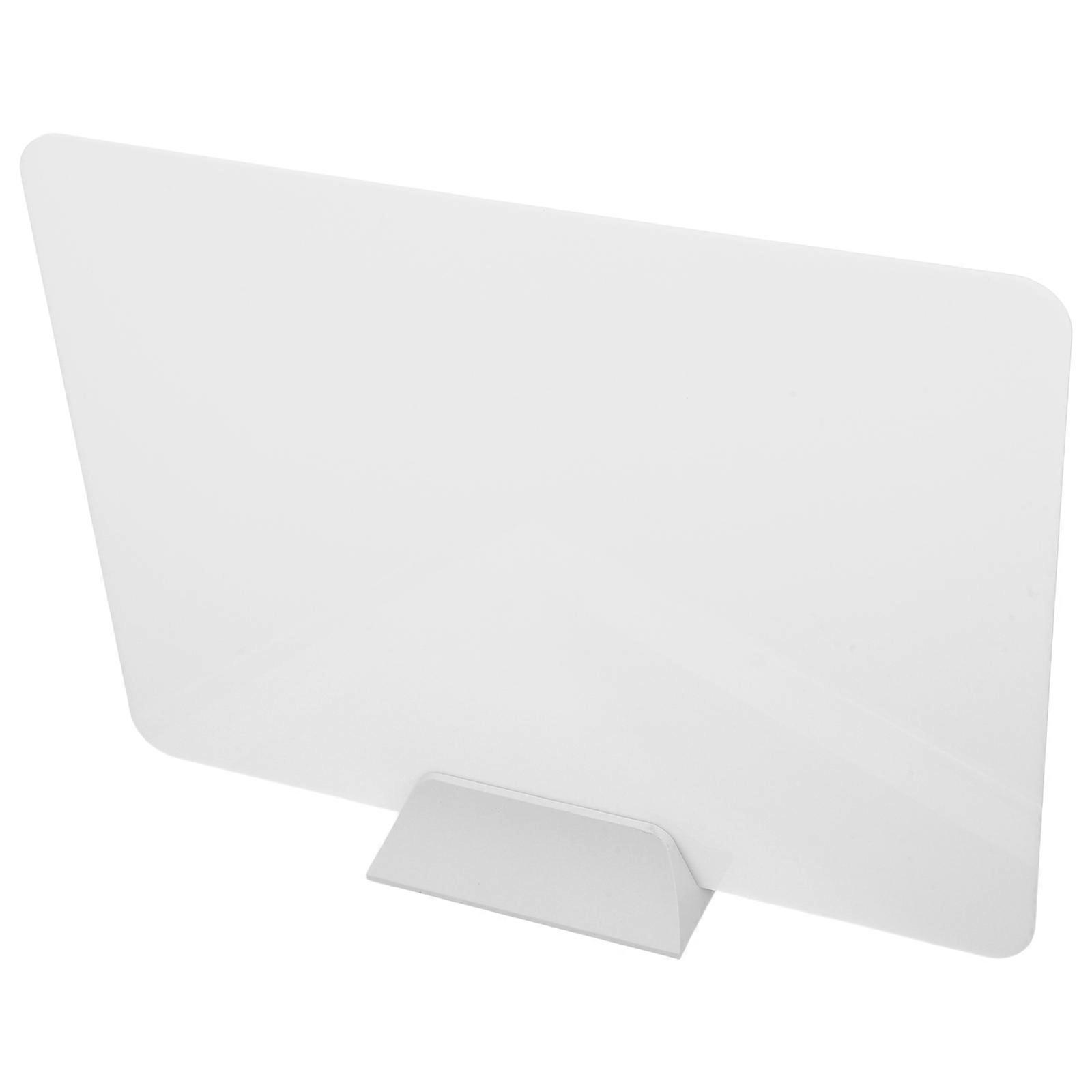 Office Desk Partition Board Acrylic Privacy Divider with Support Feet