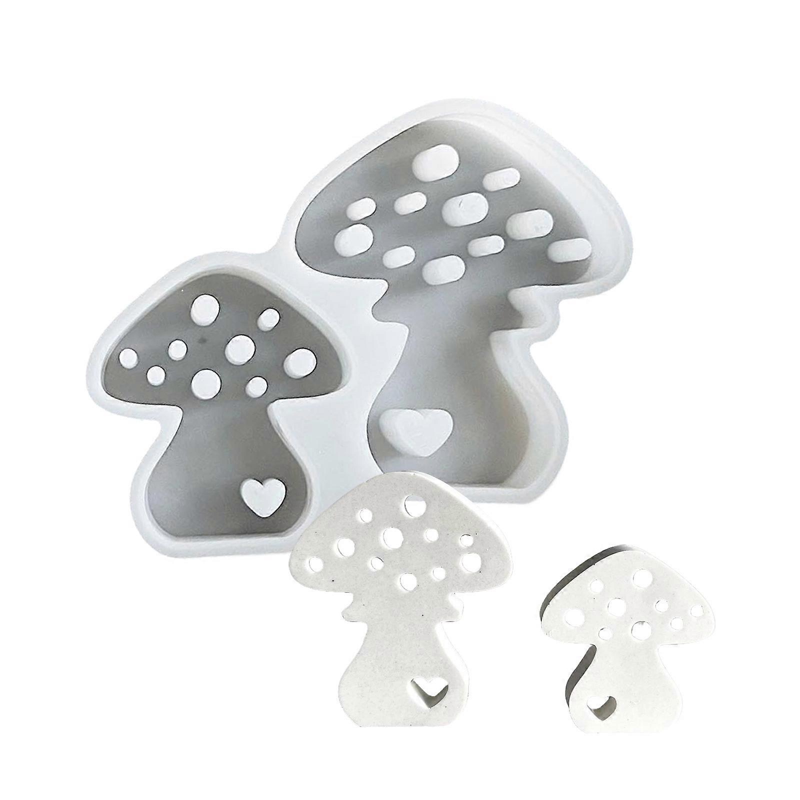 Silicone Molds Epoxy Resin Molds Candle Molds Mushroom Soap Making Molds Silicone Texture Crafting Molds for Ornament Multicolor