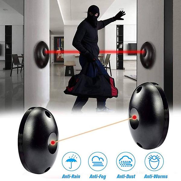 1 Pair(transmitter And Receiver) Infrared Detector Automatic Door Light Sensor Burglar Alarm System