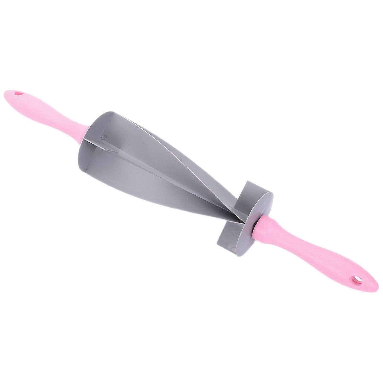 Adjustable Telescopic Croissant Cutter with Ergonomic Nonstick Pastry Dough Roller 40x6.5x6.5cm