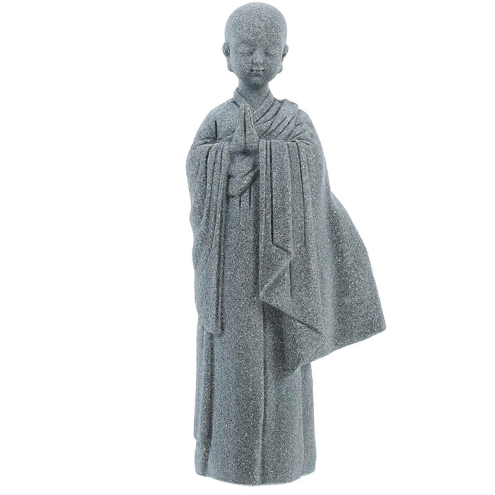 Mini Buddha Sandstone Statue for Zen Garden Decor