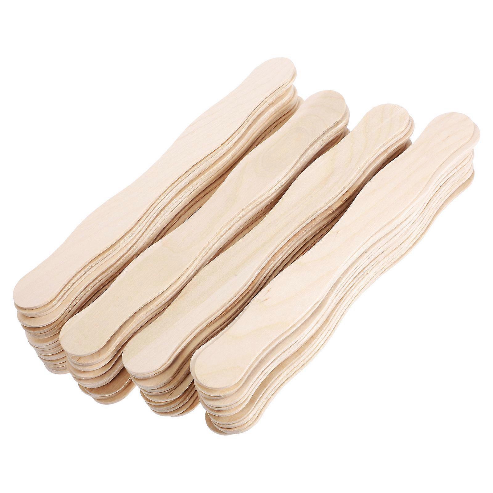 Wooden Circular Fan Handle for DIY Fan Making Material 60Pcs Set