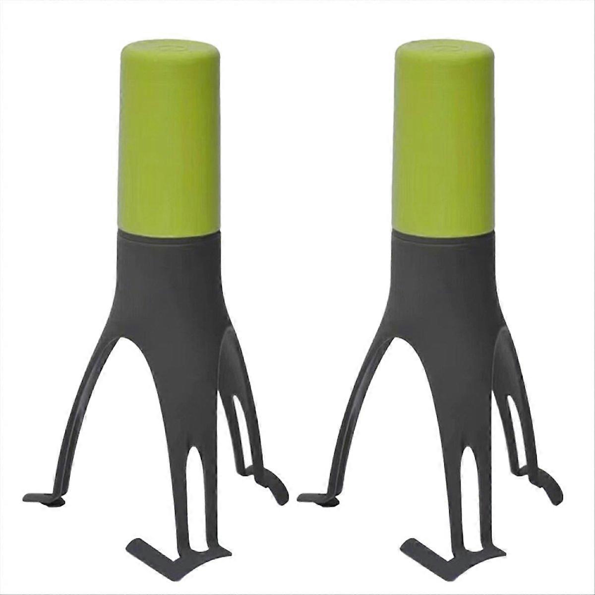 Triangular Egg Beater Mini Semi-Automatic Cream Mixer Green&Gray