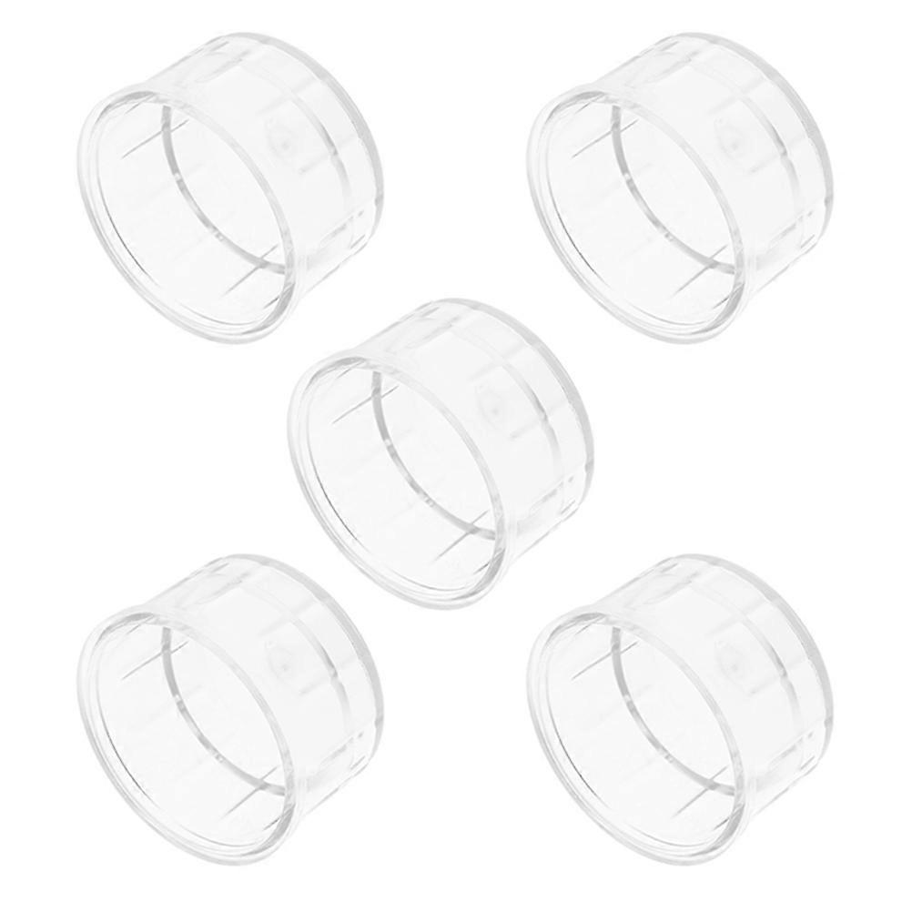 Transparent Plastic Shaker Lid for Sealing 5Pcs Drink Cup Covers