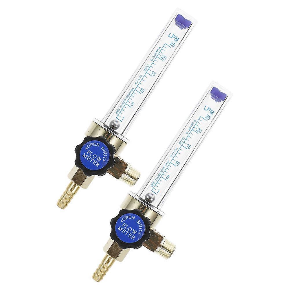 Carbon Dioxide Flow Indicator Argon Flow Meter for Industrial Use 2Pcs