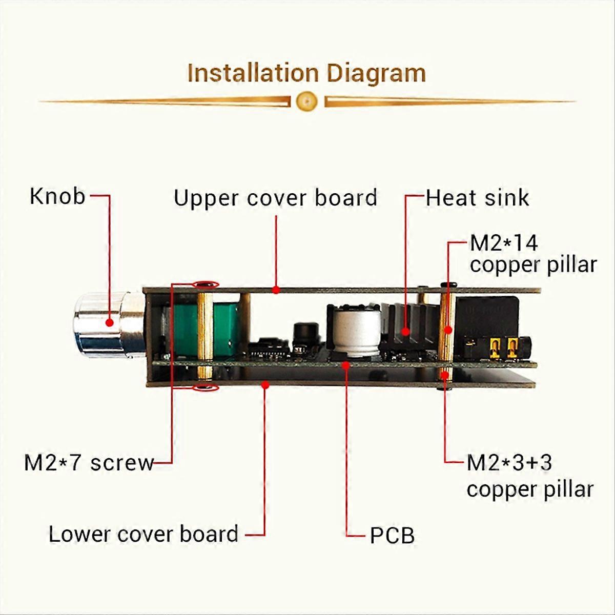 -1002MT Bluetooth 5.0 Power Amp Board 100W Channel Amp Board Kit