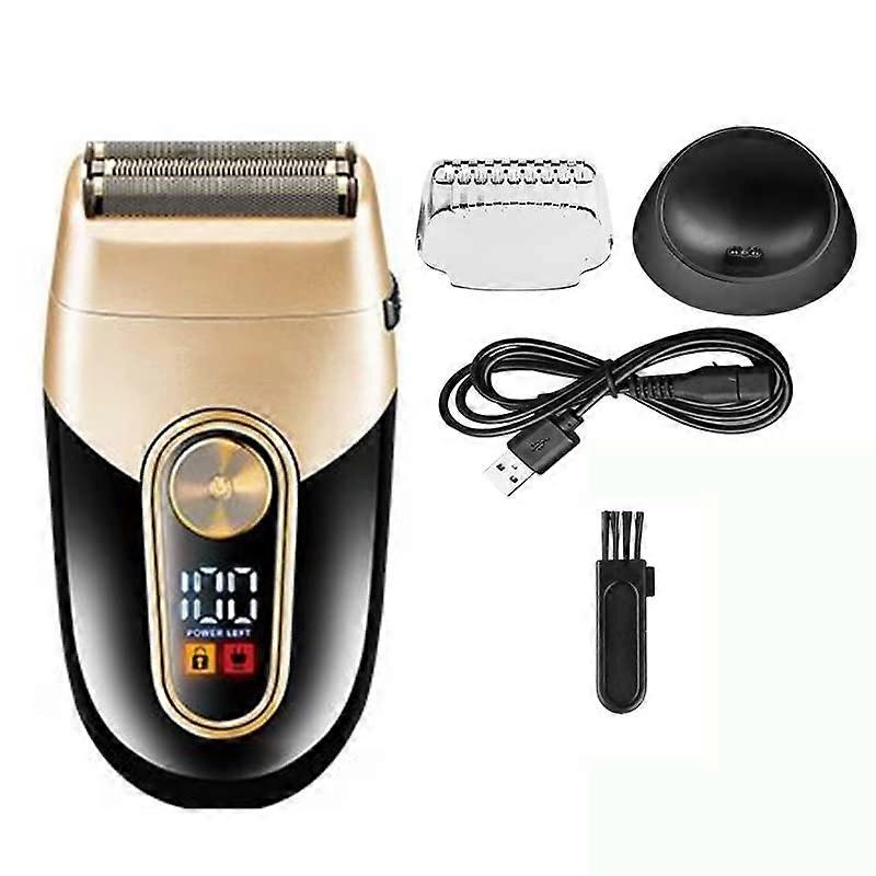 Electric Shaver for Men Wet Dry Use with SelfSharpening Blades USB Fast Charging Beard Trimmer