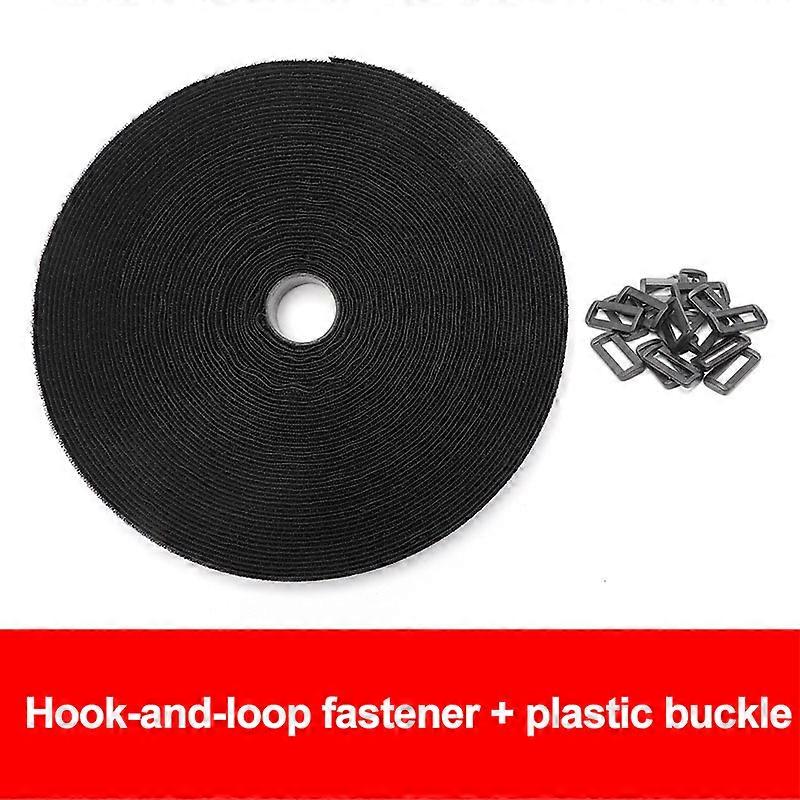 5Meter Hook And Loop Integrated Fastening DIY Self Adhesive Tape Cable Tie Strong Sticky Nylon Reverse Buckle Can Be Cut At Will