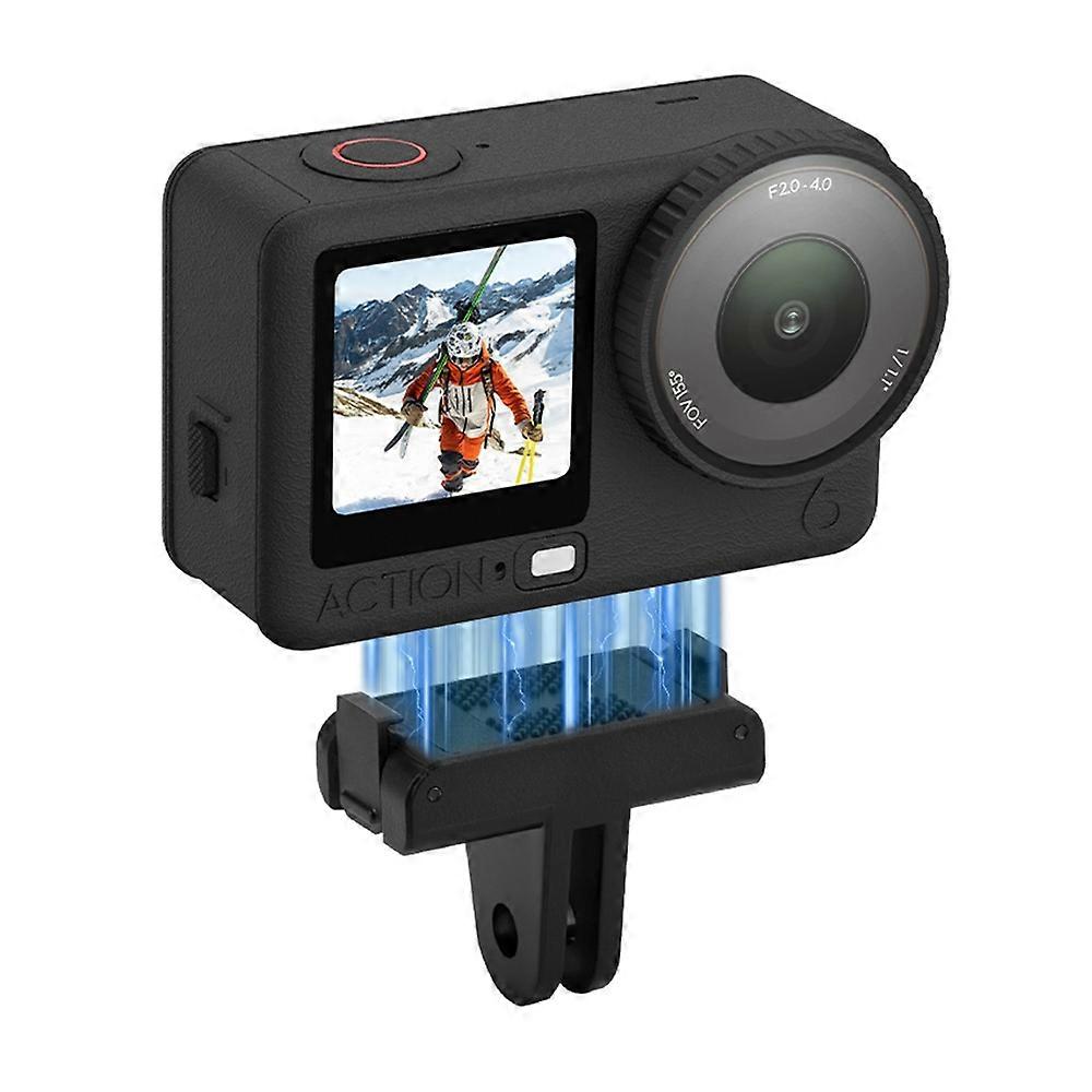 FLYMILE For DJI Osmo Nano Action 6 Camera Magnetic Quick Release Adapter Two Claw Mount Base