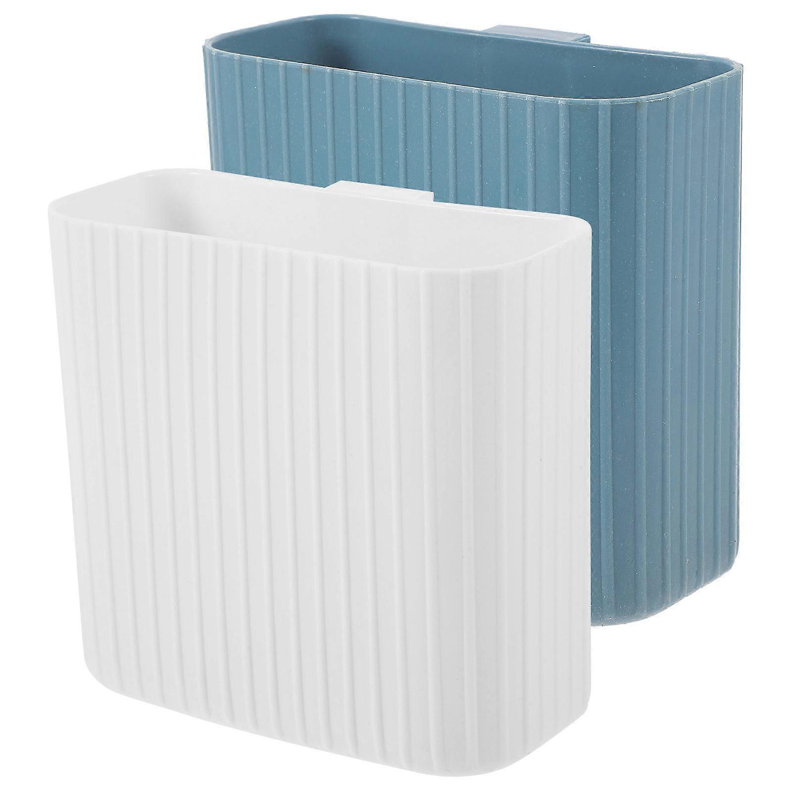 Plastic Storage Box for Remote Control and Cell Phone Organization in Assorted Color 2pcs