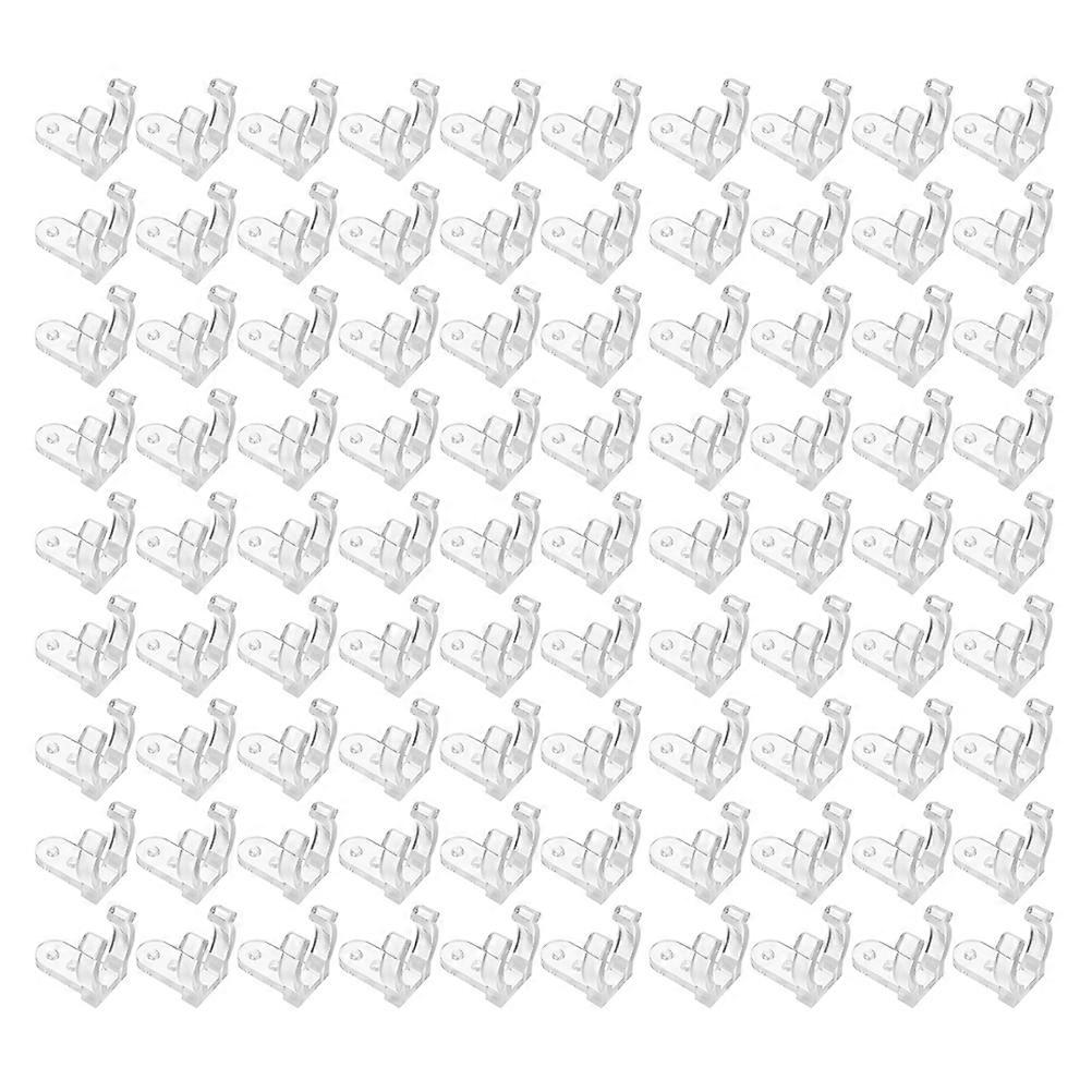 Rope Light Clips Plastic Clear for String Light Mounting 50Pcs Kit