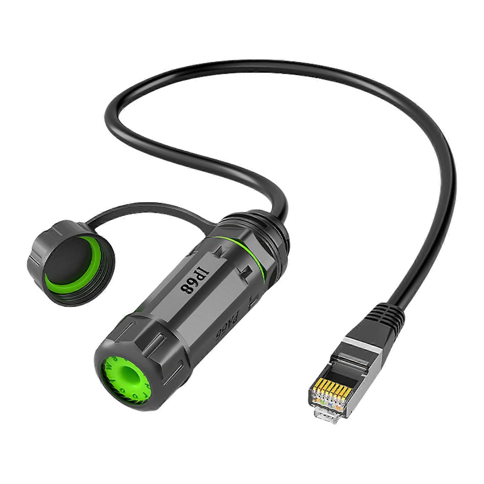 IP68 RJ45 Coupler Gigabit Ethernet Weatherproof Dustproof Network Joiner For Outdoor Use
