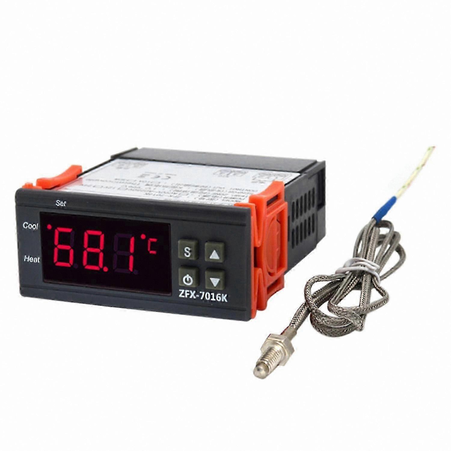 ZFX-7016K 30A Digital Temperature Controller, High Accuracy Thermostat for Heating & Cooling