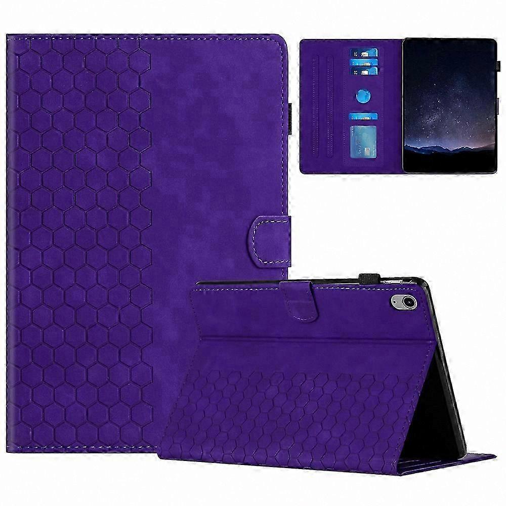 Honeycomb Pattern Leather Tablet Case with Card Slot for  Mini 2024/2021 Cover Protector