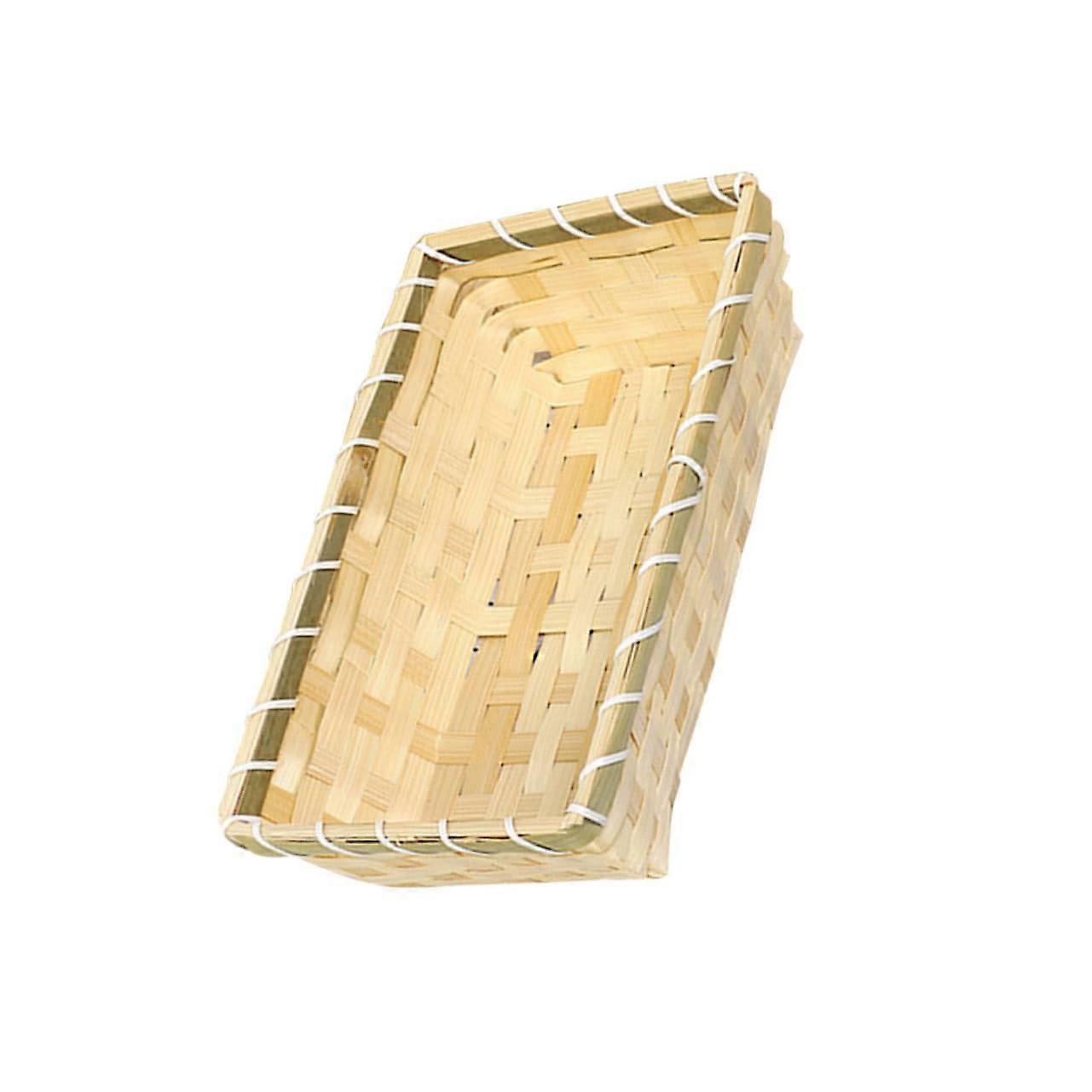 Woven Storage Basket for Cube Organizer Bins, Small Decorative Bin for Home Organization