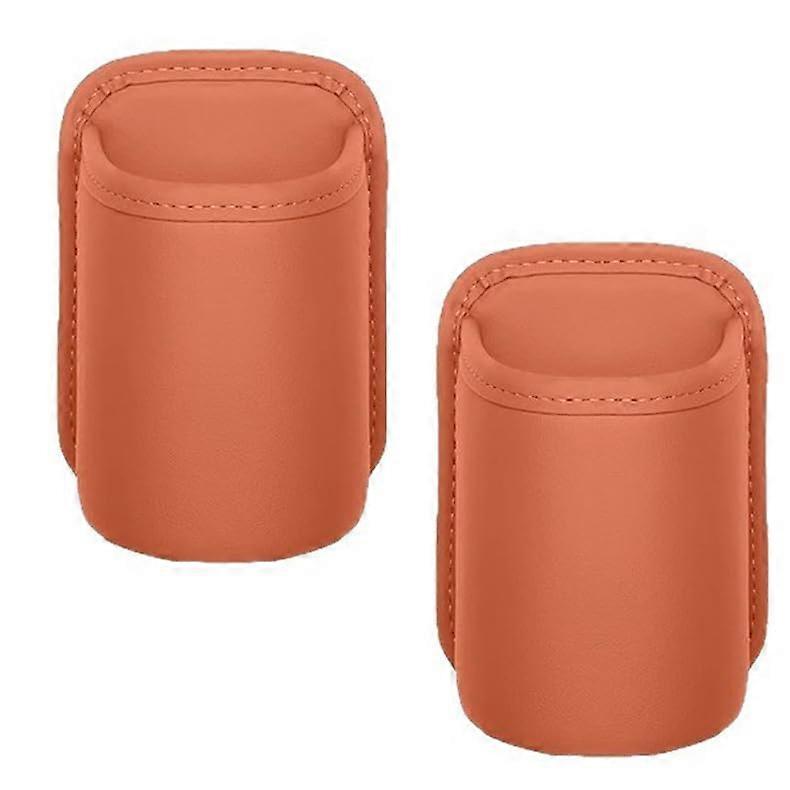 2 Pack Car Cup Holder Compatible with Honda Accord 1997-2002, Leather Door Side Hanging Organizer