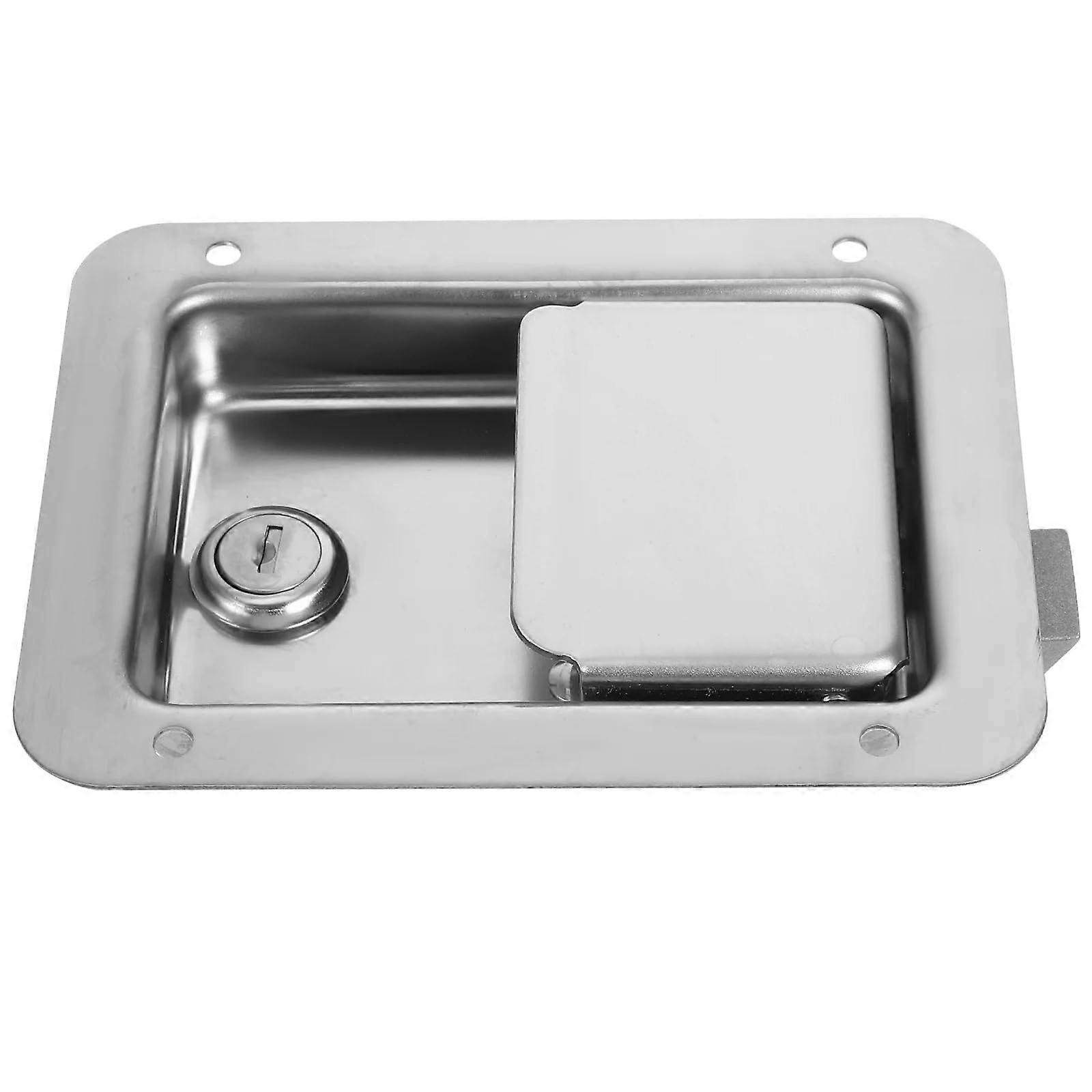 Heavy Duty Stainless Steel Toolbox Latch Paddle Handle Lock with Keys, Universal Fit