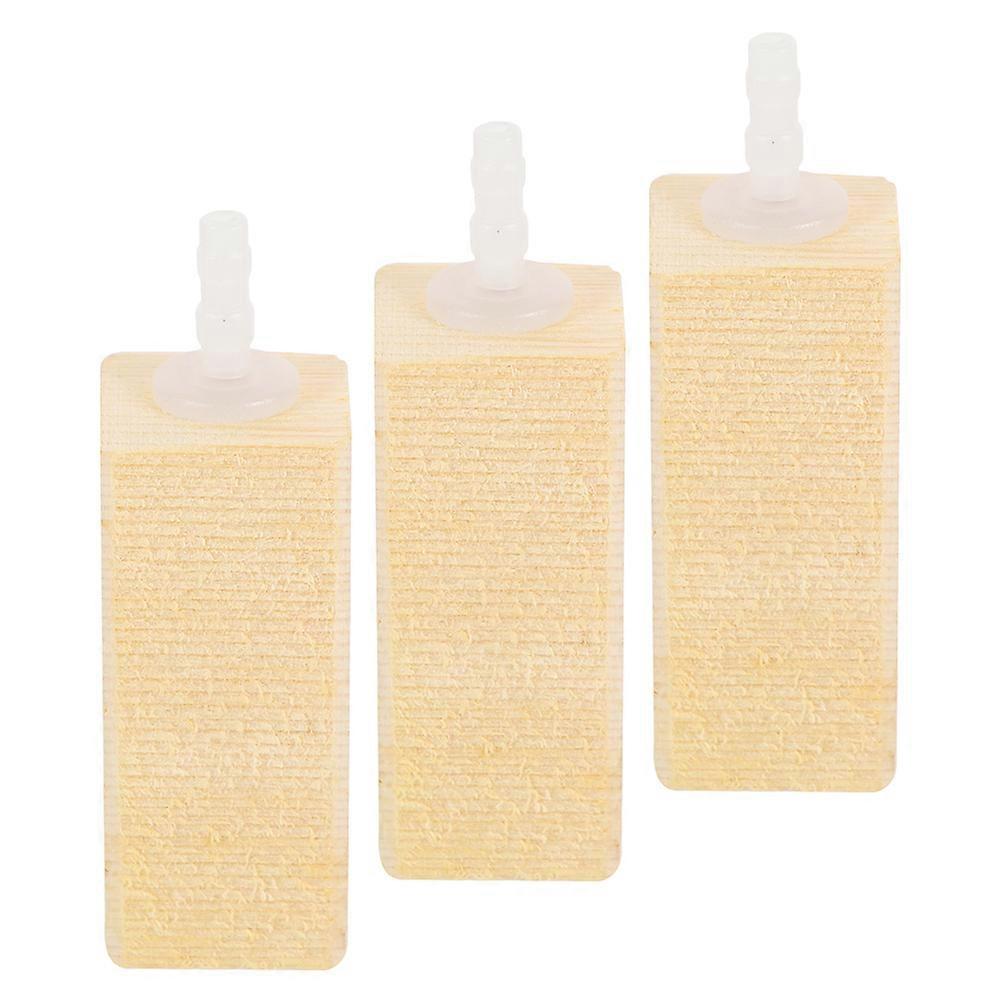 Fish Tank Air Stone 3Pcs Protein Skimmer Wooden Bubble Diffuser