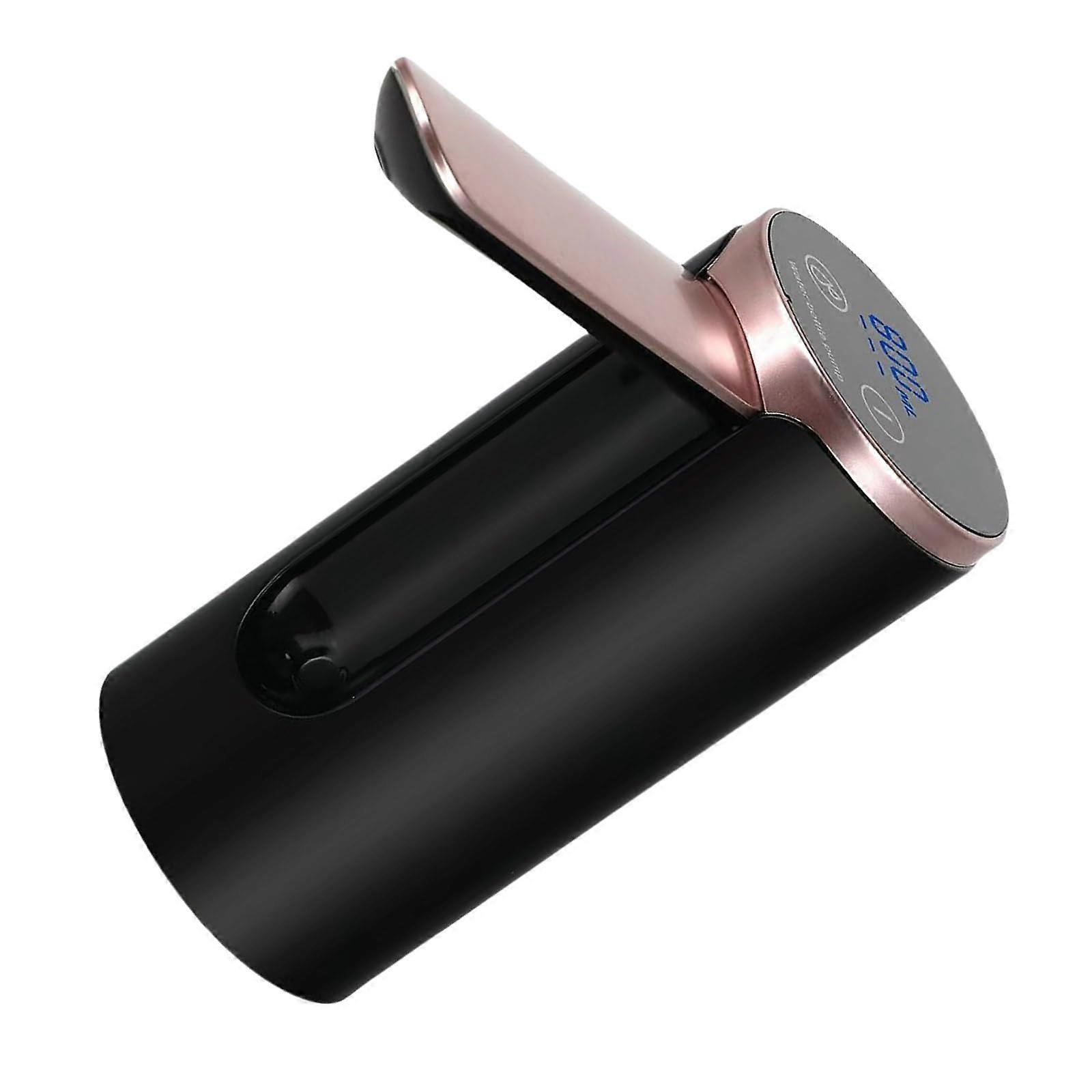 Foldable Electric Water Dispenser with Touch Button Control and Silicone Spout, Black