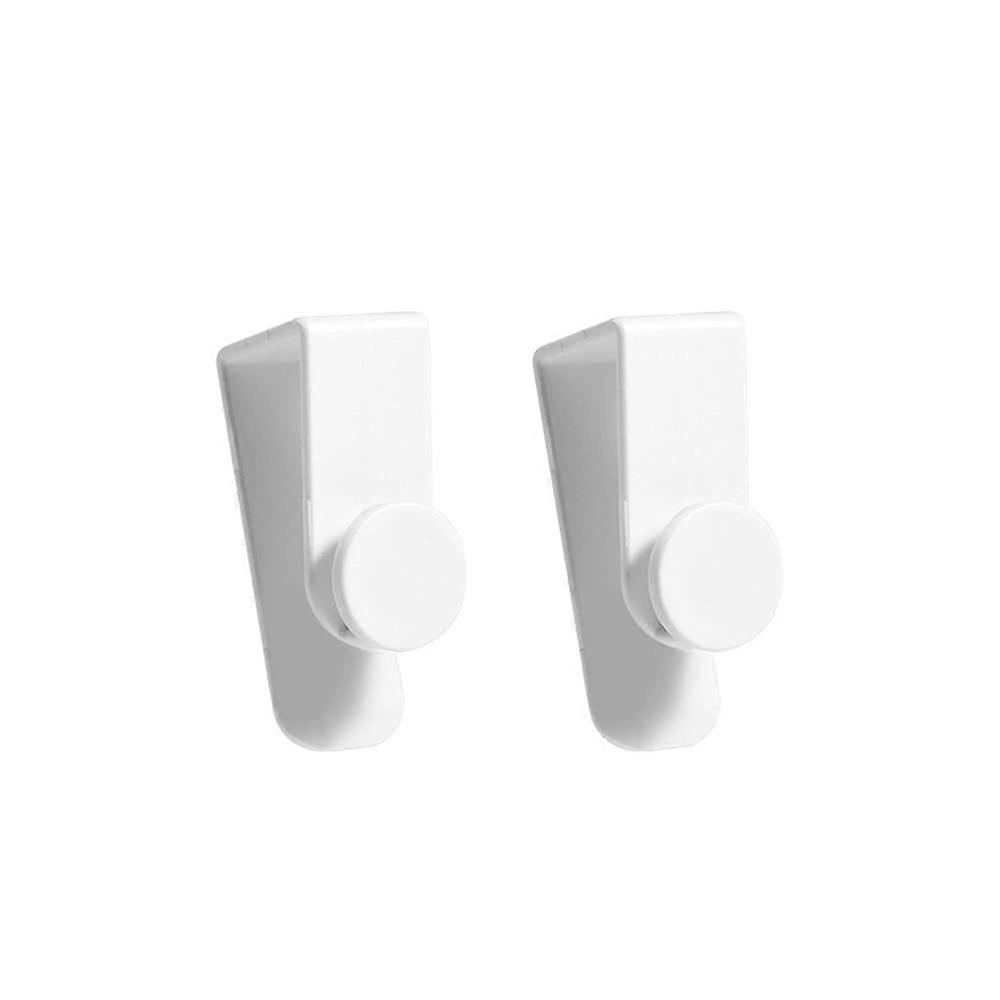 Over the Door Hooks 2PCS MultiFunctional AntiSlip Plastic Cabinet Door Hooks for Kitchen Bathroom