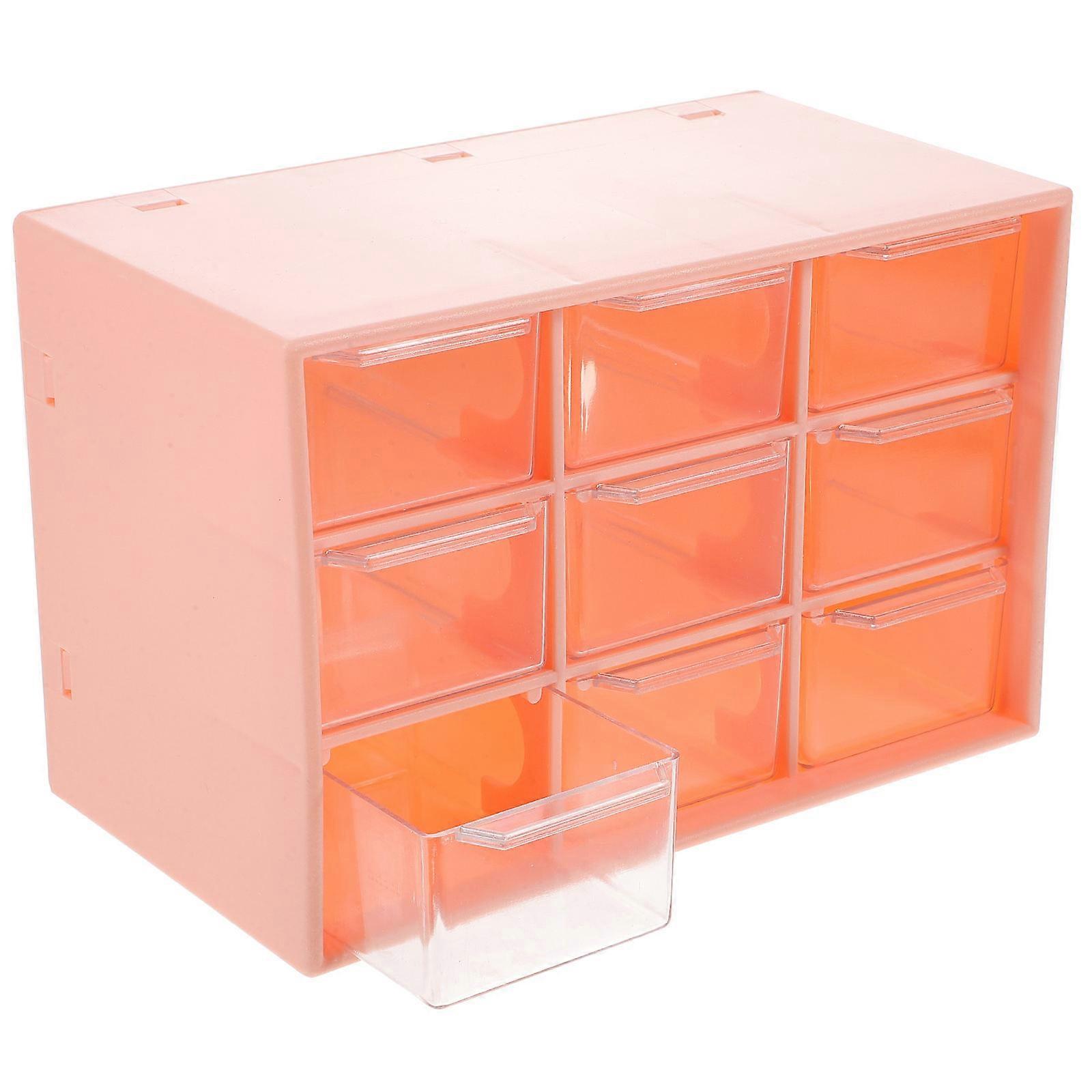 Cosmetics Storage Box Multipurpose Drawer Nine Compartments for Storage Use