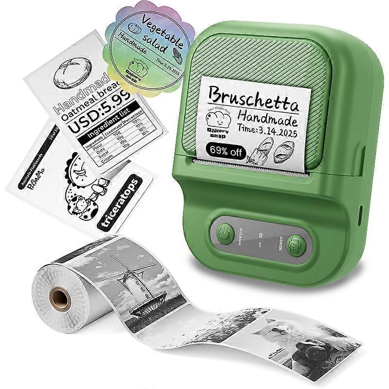 P2 Portable Handheld Thermal Label Printer for Product,Address,Barcodes Type-C 203DPI Label Maker