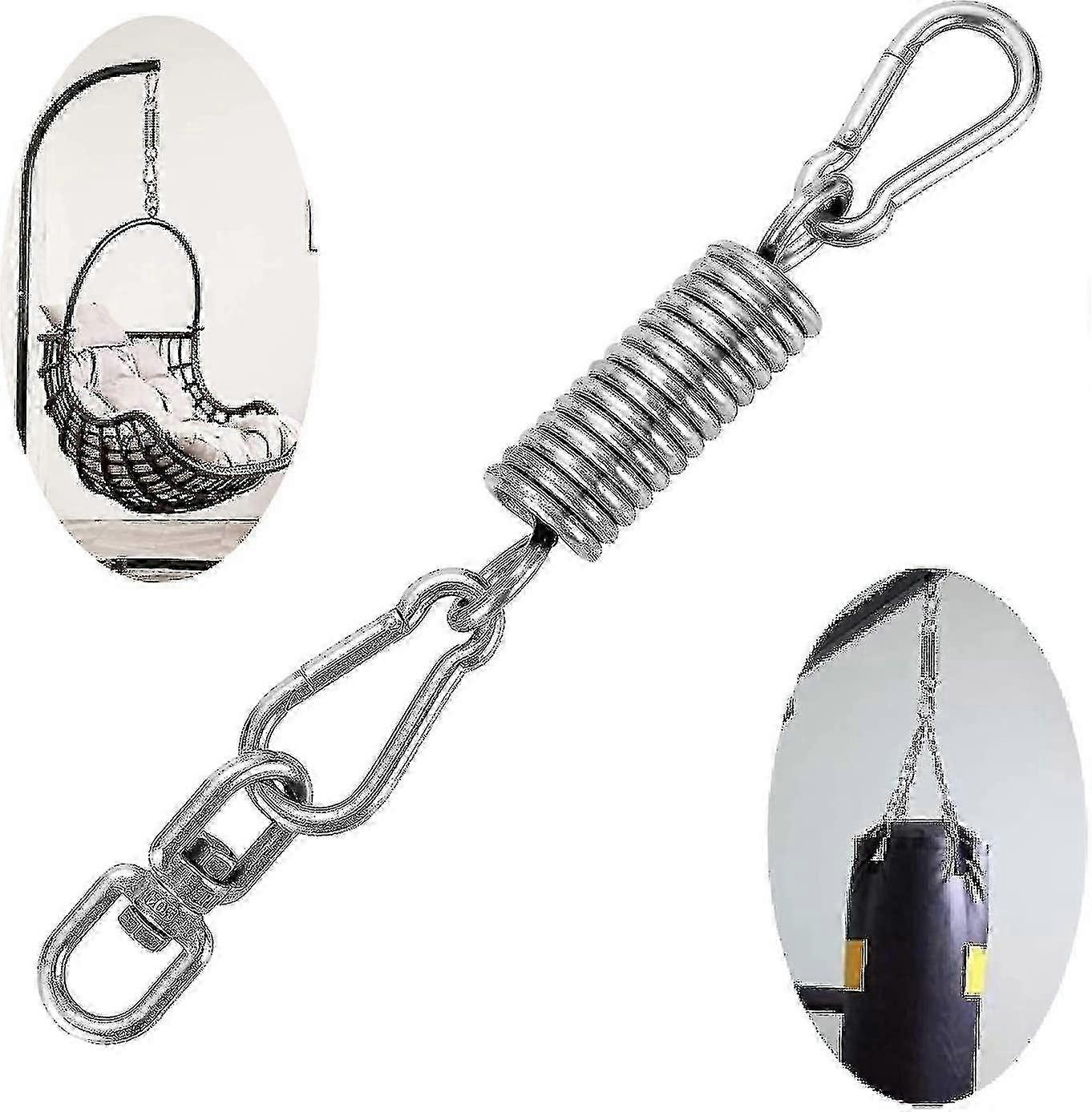 Hammock spring hooks, ceiling/wall mount hooks, hammock and swing accessories, set includes 1 spring.