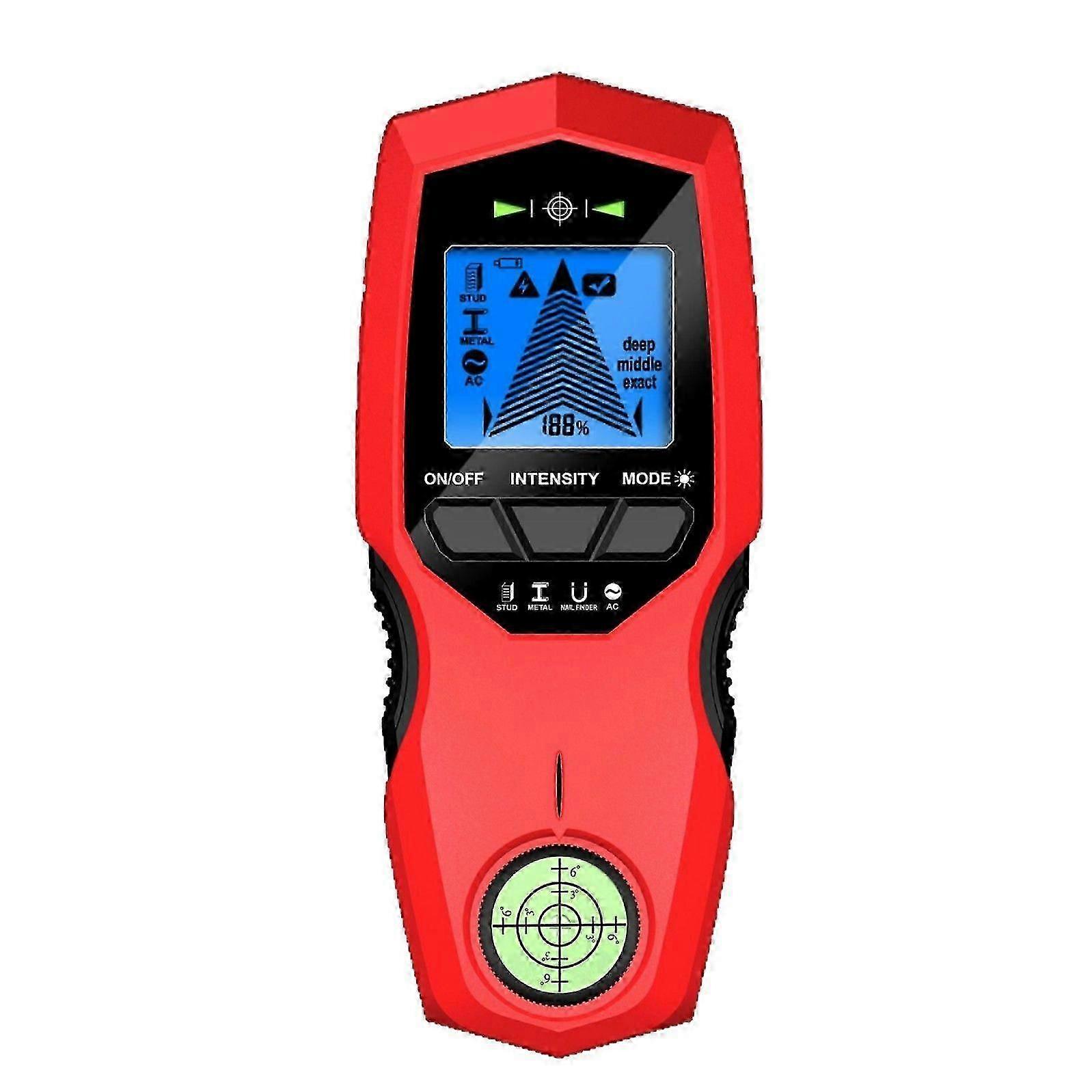 2025 Wall Detector Multi functional Stud Metal Wood Wire Wall Detector Nail Seeker Source, Red
