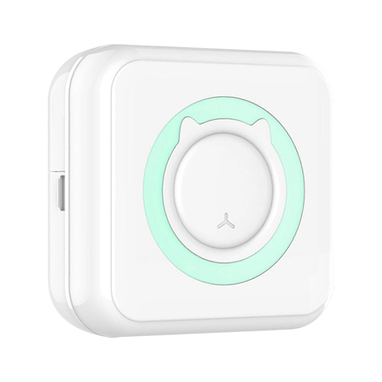 Mini Photo Printer Blue with Instant Thermal Printing, PocketSized USB for iOS