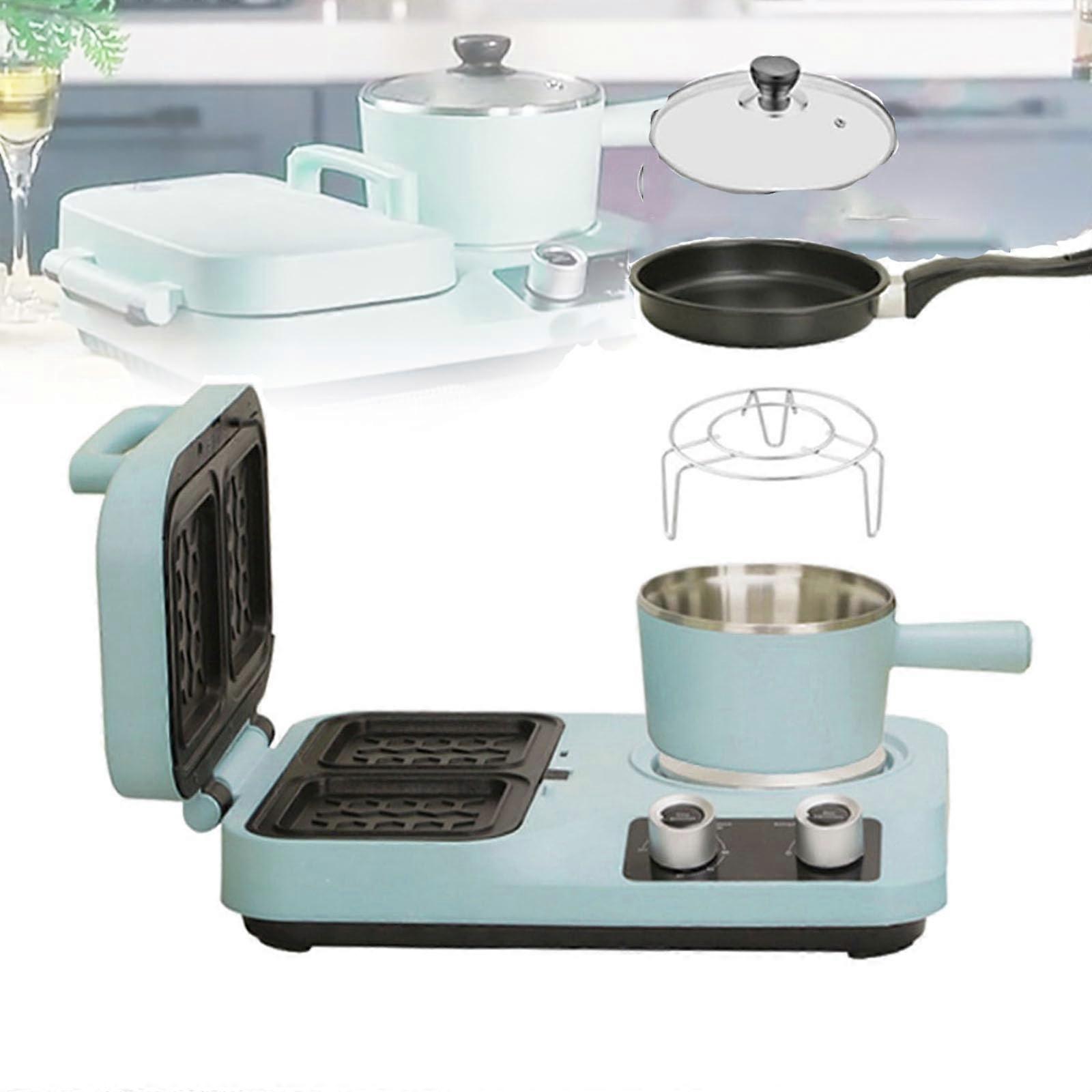 Breakfast Sandwich Maker with Dual Temperature Control, Timer and Removable Tray for Home Use