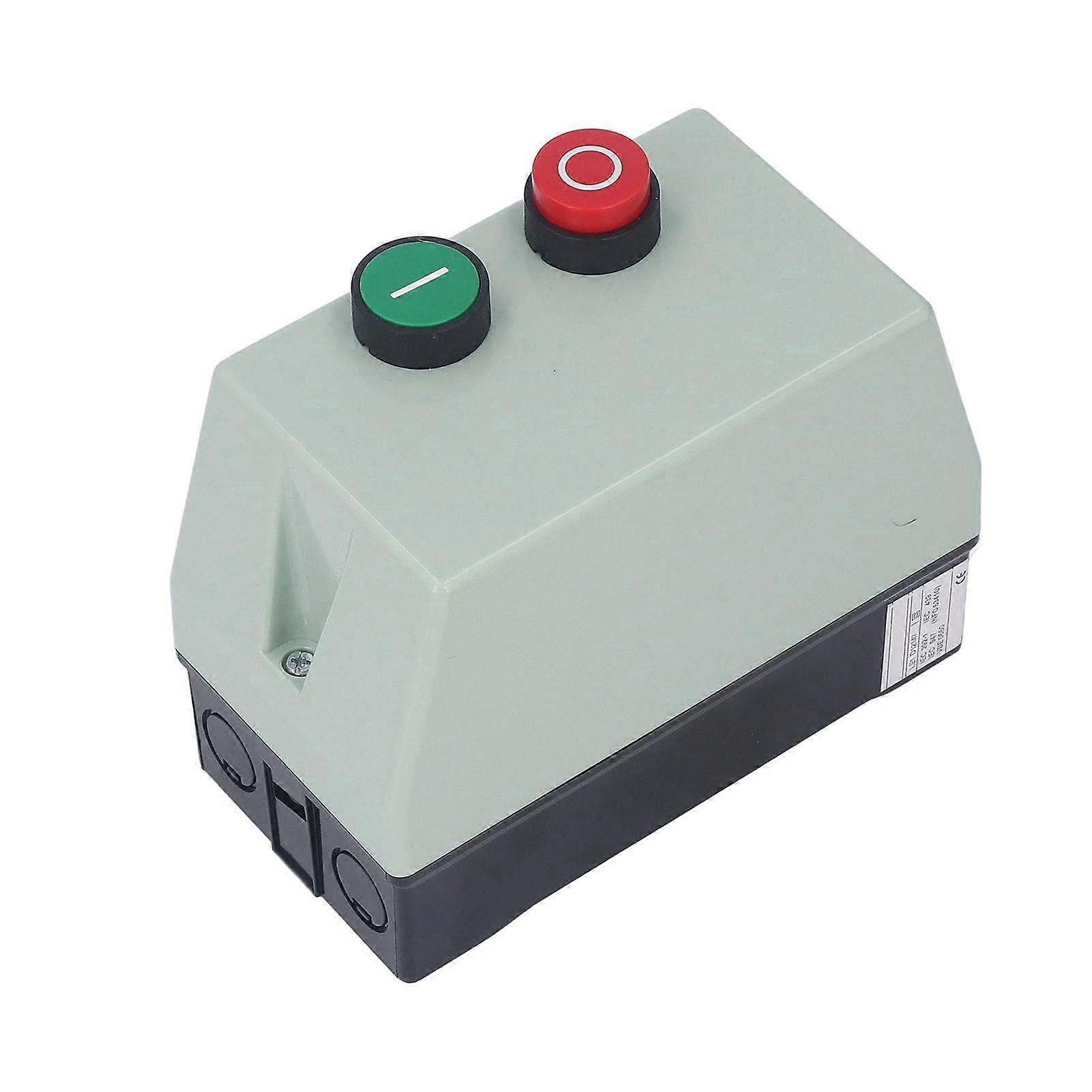 Magnetic Motor Starter with Reset Button for Single and Three Phase 380V 400V, ABS Enclosure 913A