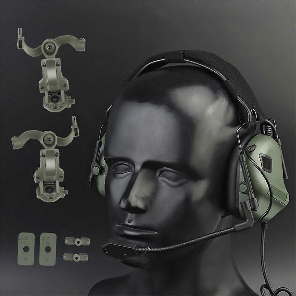 5th Generation Tactical Helmet Headset with Swappable Microphone and Foldable Adapter HD20OD