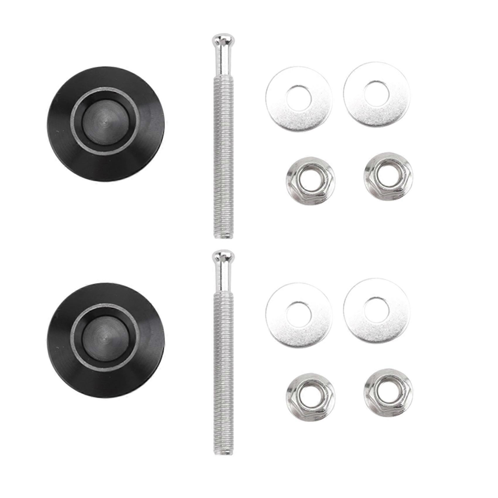 2 PCS Push Button Quick Release Hood Bonnet Pins Lock Clip Car Bumper Latch Kit