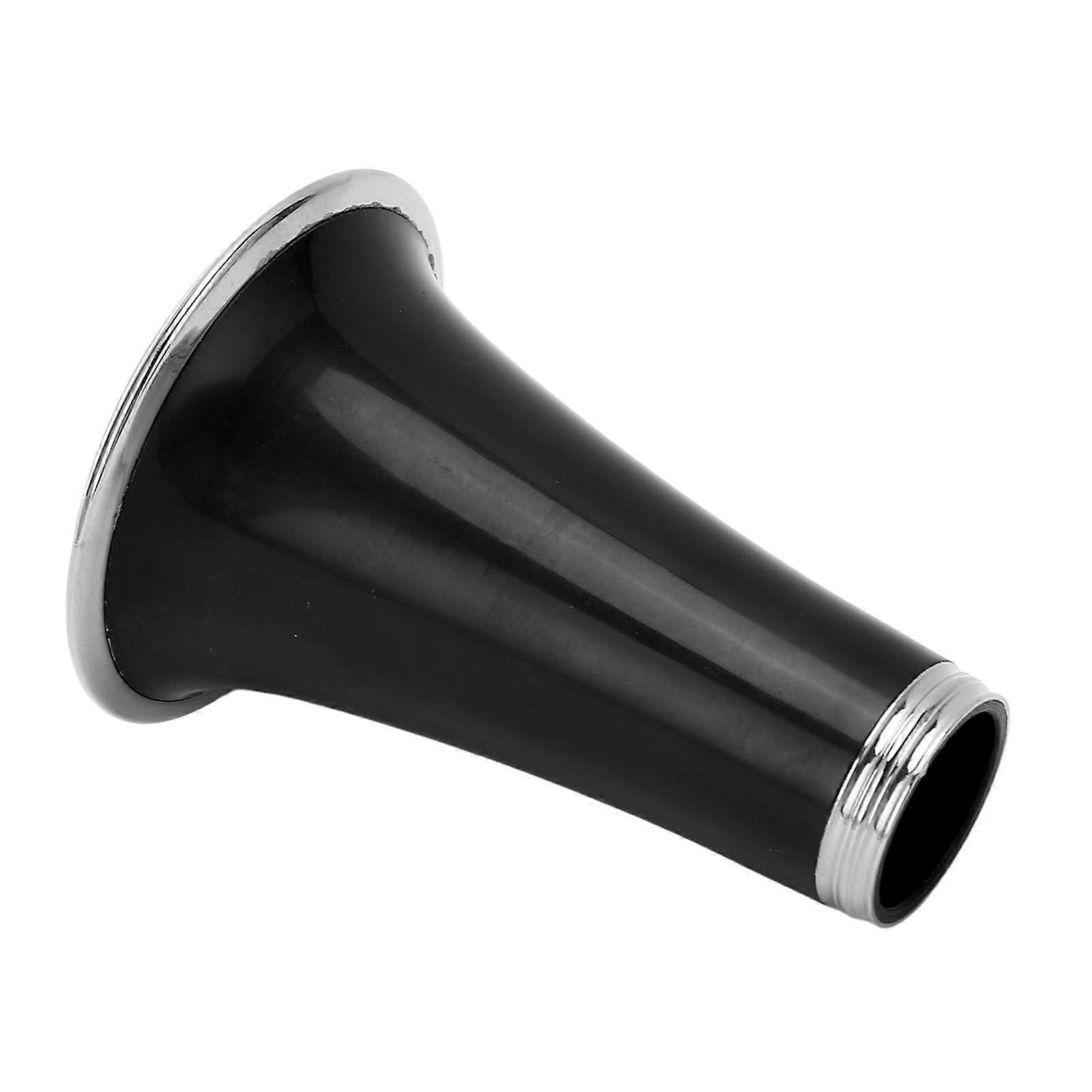 Clarinet Bell ABS Plastic with Metal Ring Durable Replacement Part for CC28 Black