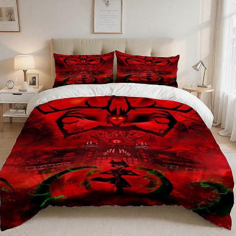 Hazzbin Hotel Hell's Inn Logo Printed Bedding Set 100% Polyester