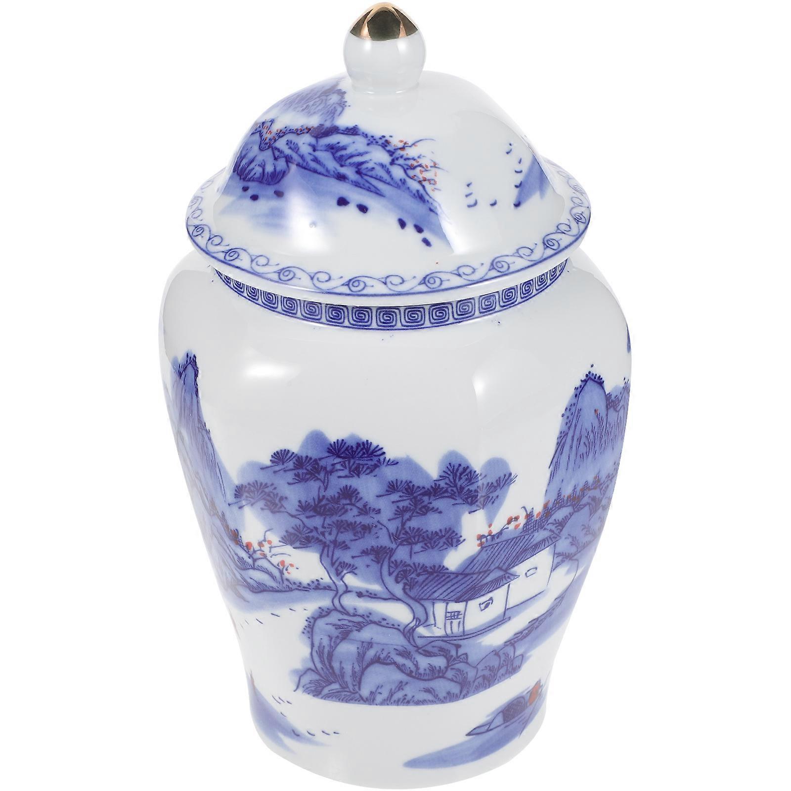 Ceramic Tea Storage Jar for Loose Tea with Lid Multi-Functional Storage Jar