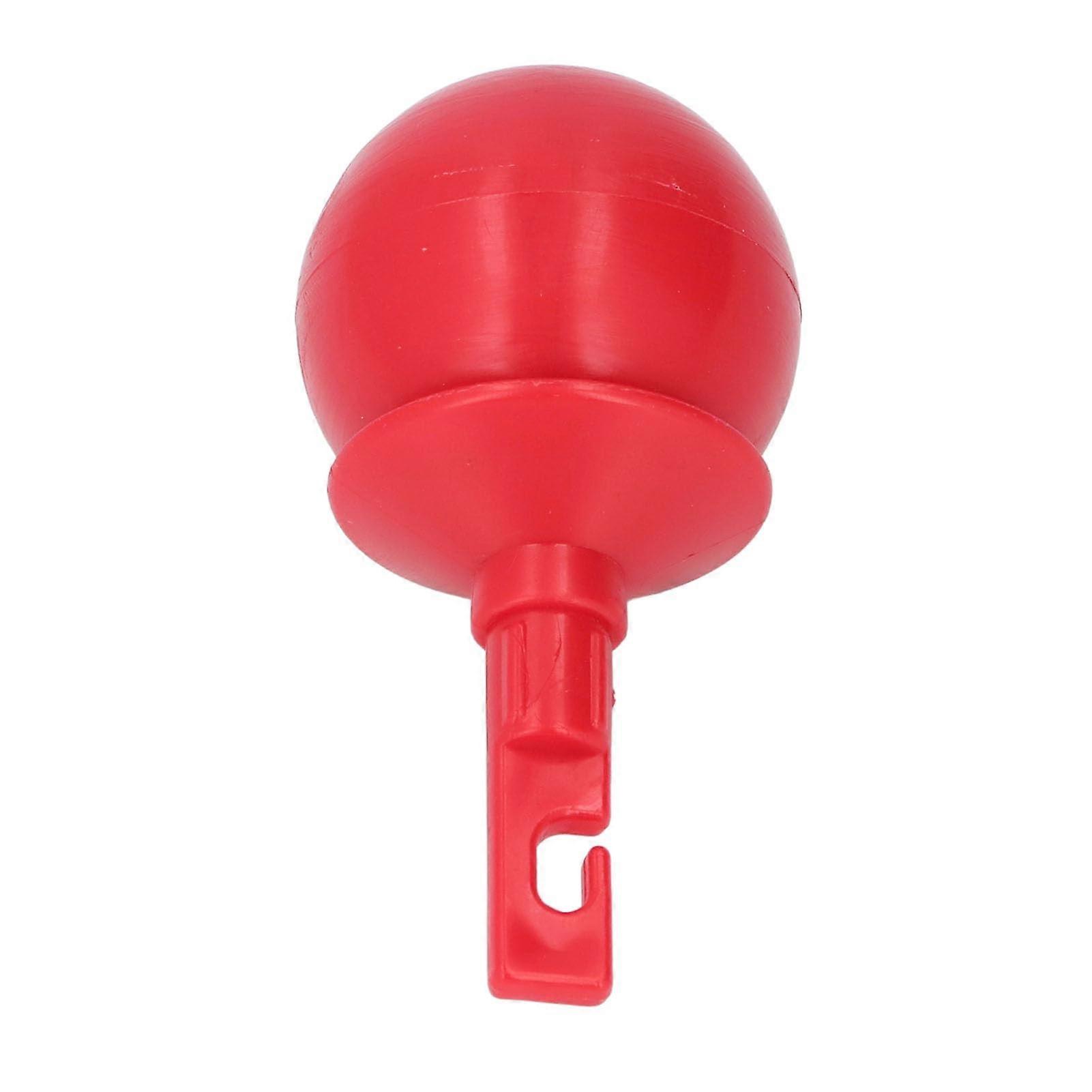 Blind Cane Tip with Smooth Rolling Ball Hook,  Visibility Red, Easy Tool Replacement