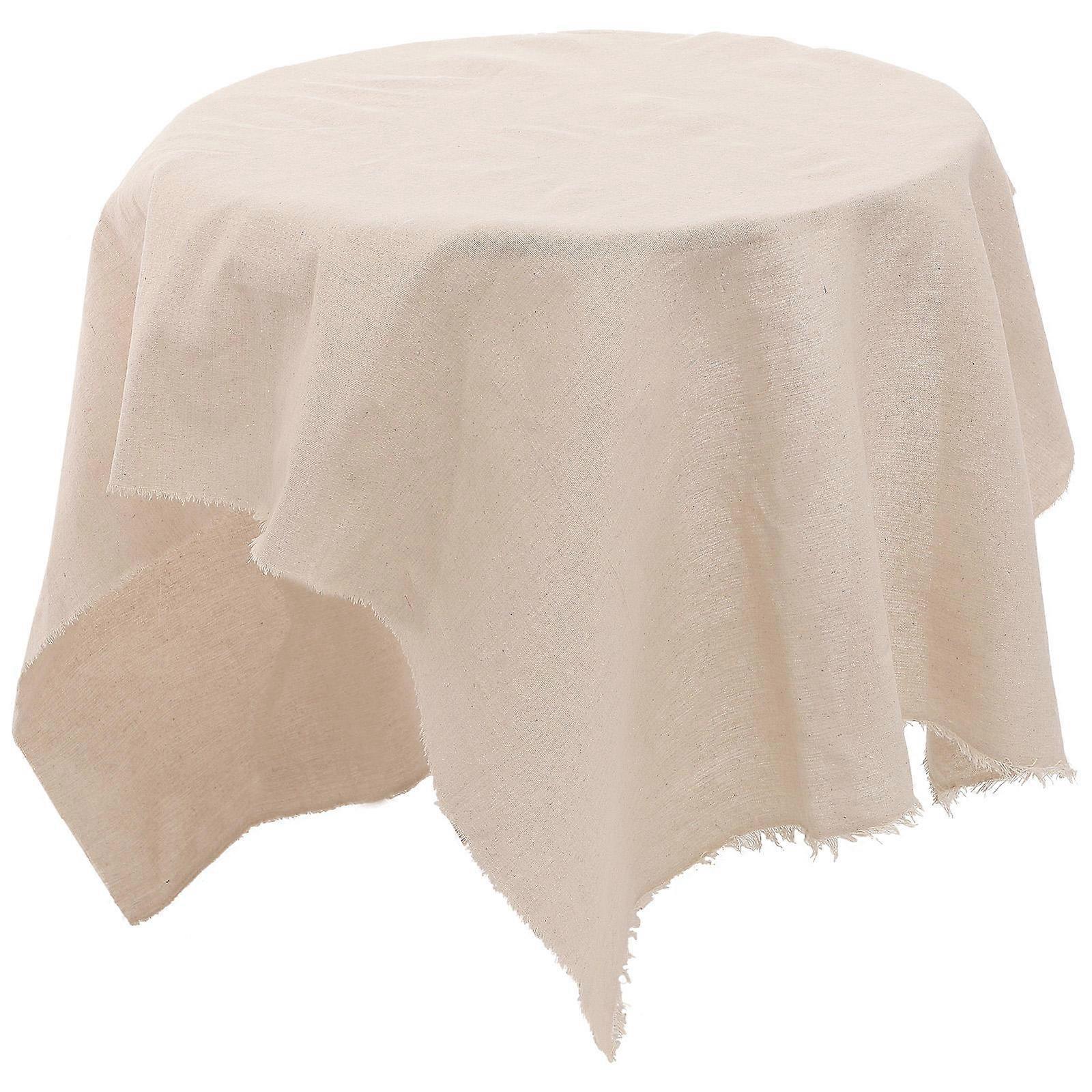 Plain Linen Tablecloth Decorative Table Mat for Home Use 2Pcs Pack