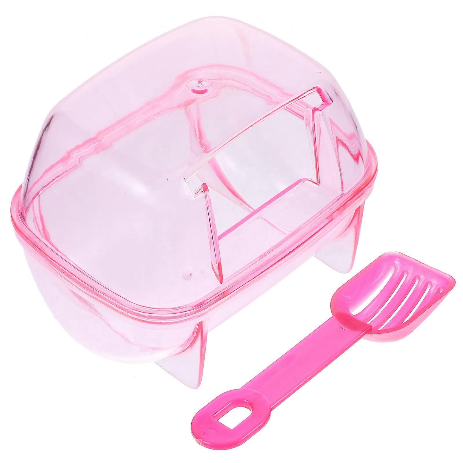 Hamster Bath Room Plastic Bathtub for Bathing 1Pcs Sky-Blue Durable