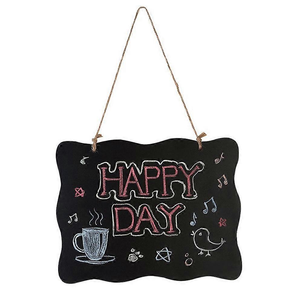 Black Mini Hanging Plaque for Decoration Double-Sided Erasable Message Board