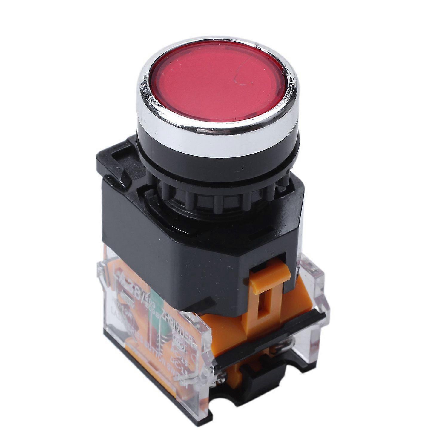 LA38-11/203 Push Button Momentary Heavy Duty Press Switch Red