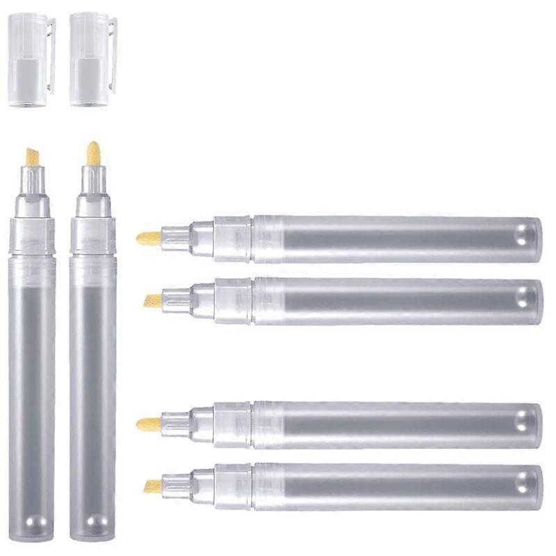 6 Empty Fillable Blank Paint Pen Markers Refillable Paint Pen