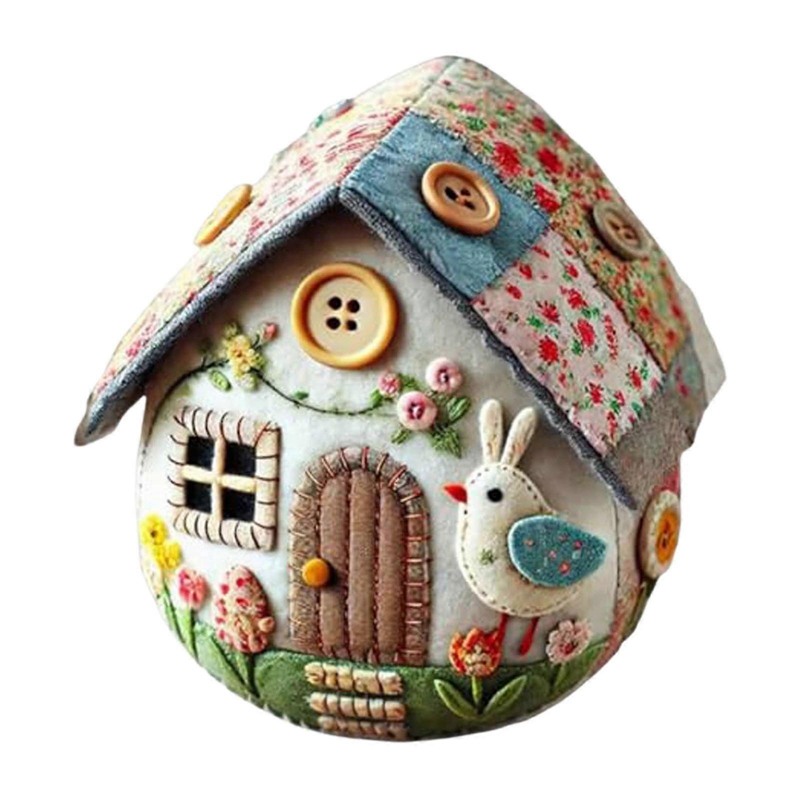 Patchwork Egg DIY DIY Patchwork Egg Chick Craft With Material Package Instructions Handmade Embroidered Easter Eggs Home Easter Eggs 10ML,B