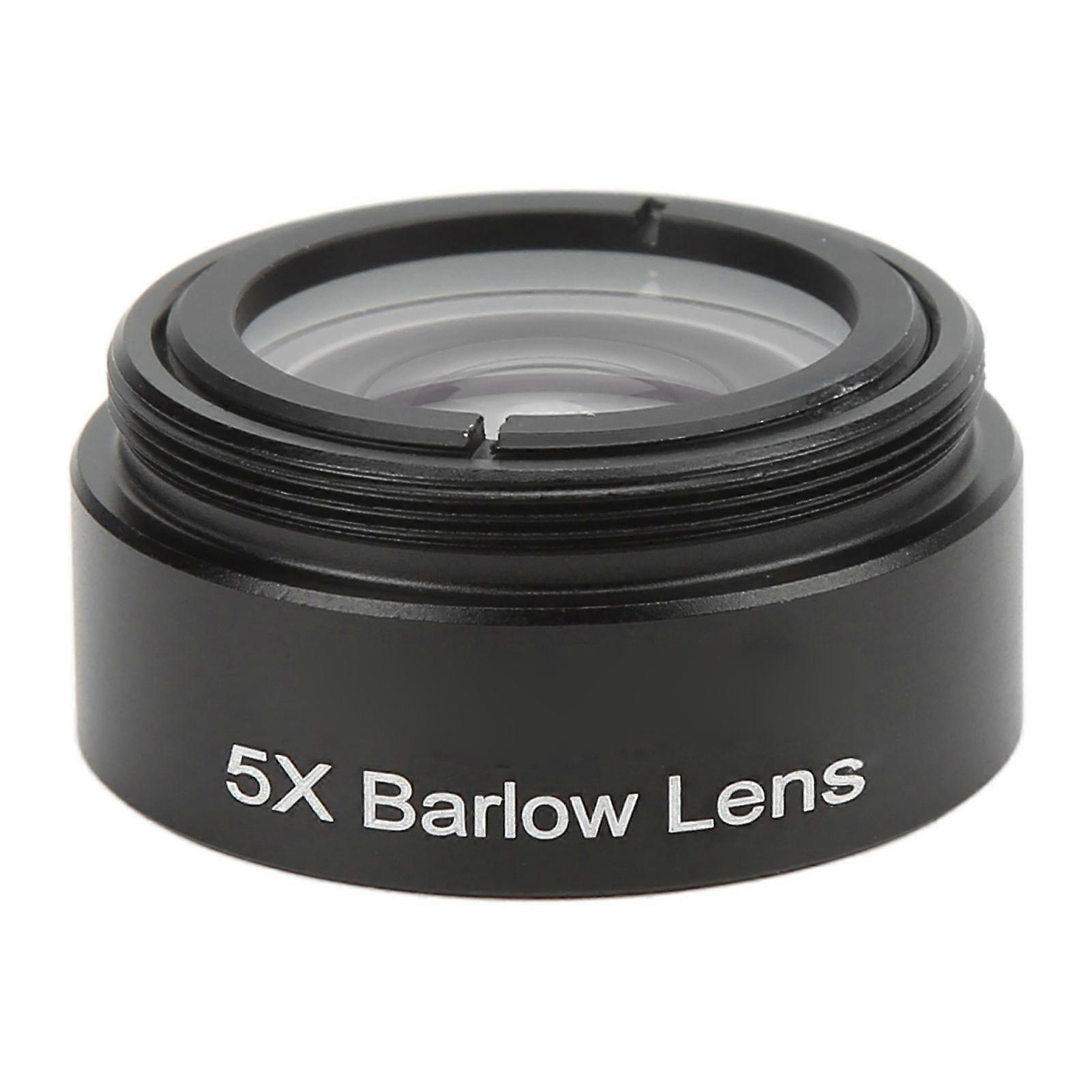 5X Barlow Lens M28.6 Threaded Interface Stereo Microscope Auxiliary Objective Lens