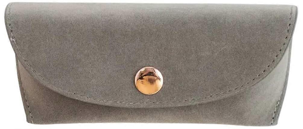 Caroline Gardner Velvet Glasses Case - Grey