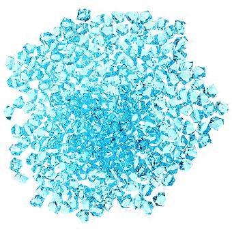Dekorative blaue Acryl-Kristallsteine ​​für die Aquariengestaltung, 2 Stück